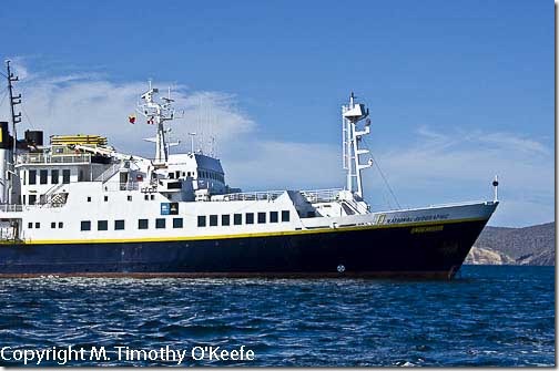 Galapagos Santiago Island Lindblad Endeavour cruise ship