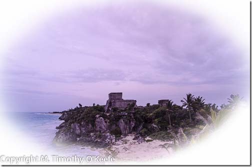 El Castillo Maya Ruins at Tulum, Riviera Maya, Mexico