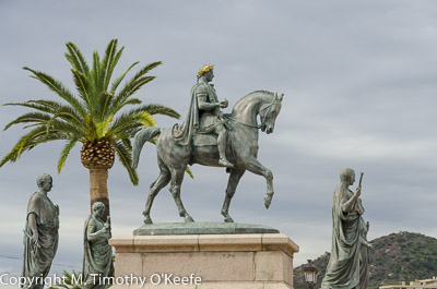 Napoleon Bonaparte Statue at Ajaccio Corsica