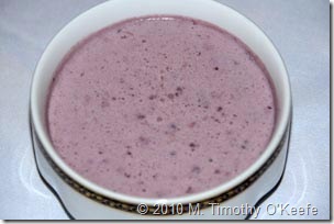 chilled blackberry soup
