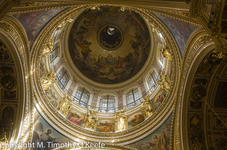 St. Isaacs Cathedral Cupola Interior St Petersburg Russia
